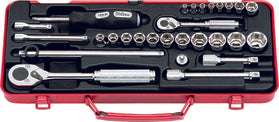 Ko-ken 2261M 1/4 Sq. Dr. 17 Piece Metric 6-Point Socket Set  4-12mm Main image