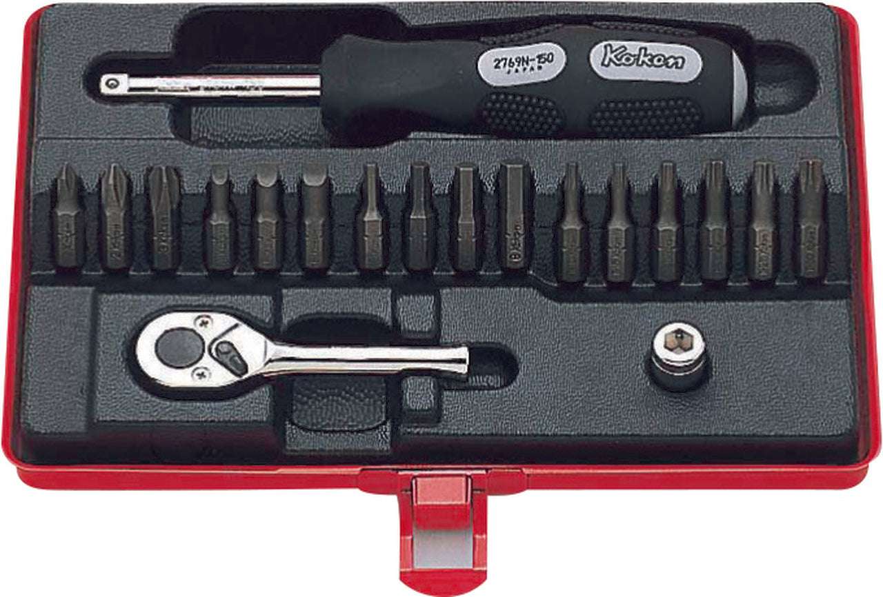 Ko-ken 2276 1/4 Sq. Dr. Bit set      19 pieces Main image