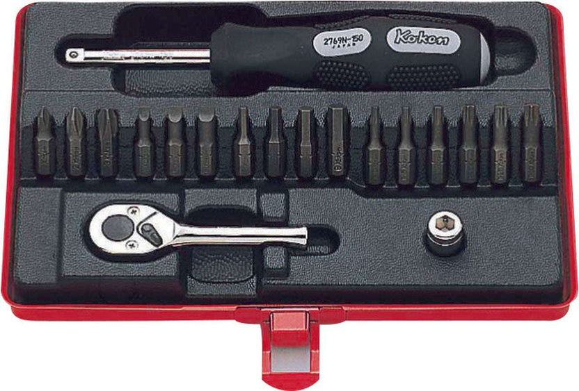 Ko-ken 2276 1/4 Sq. Dr. Bit set      19 pieces Main image