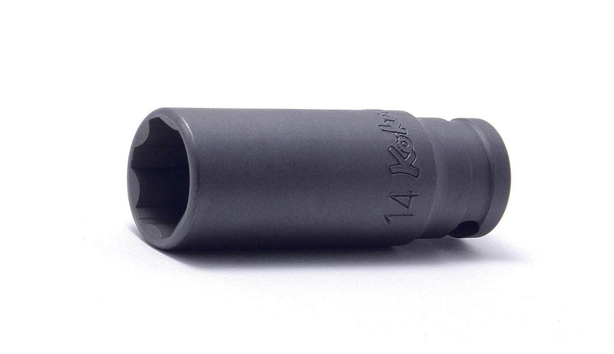 Ko-ken 23325-E10 3/8 Sq. Dr. Industrial Deep TORXÂ® E10 Socket - Length 55mm