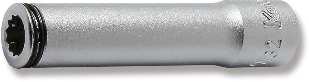Ko-ken 2355A-7/32 1/4" Sq. Drive 12-Point SAE Deep Nut Grip Socket in 7/32