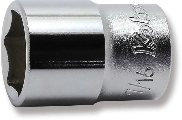 Ko-ken 2400A-7/32 1/4 Sq. Dr. Socket  7/32 6 point Length 22mm