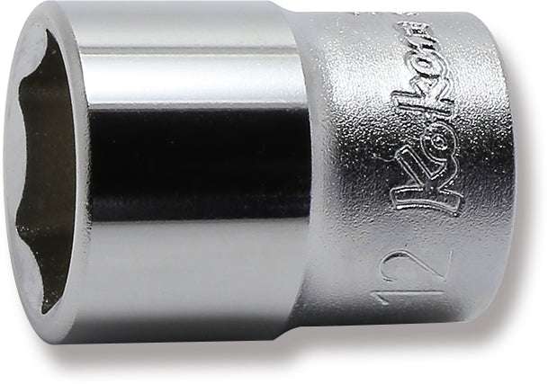 Ko-ken 2400M-13 1/4 Sq. Dr. Socket  13mm 6 point Length 22mm
