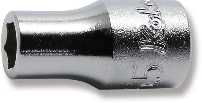 Ko-ken 2400M-6 1/4 Sq. Dr. Socket  6mm 6 point Length 22mm
