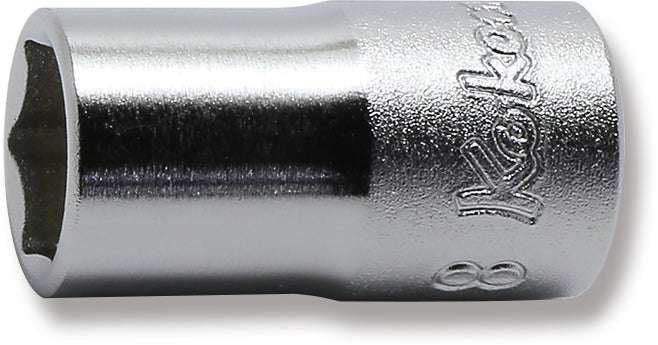 Ko-ken 2400M-9 1/4 Sq. Dr. Socket  9mm 6 point Length 22mm