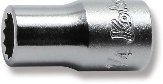 Ko-ken 2405A-1/8 1/4 Sq. Dr. Socket  1/8 12 point Length 22mm