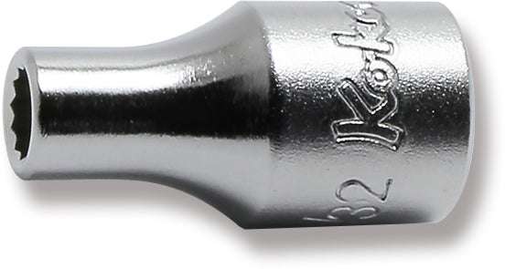 Ko-ken 2405A-7/16 1/4 Sq. Dr. Socket  7/16 12 point Length 22mm