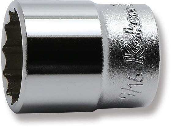 Ko-ken 2405A-9/32 1/4 Sq. Dr. Socket  9/32 12 point Length 22mm Main image