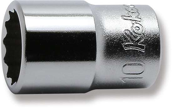 Ko-ken 2405M-11 1/4 Sq. Dr. Socket  11mm 12 point Length 22mm