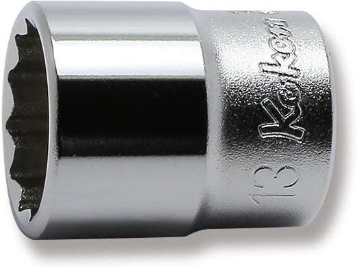 Ko-ken 2405M-14 1/4 Sq. Dr. Socket  14mm 12 point Length 24mm Main image