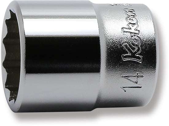 Ko-ken 2405M-3 1/4 Sq. Dr. Socket  3mm 12 point Length 22mm