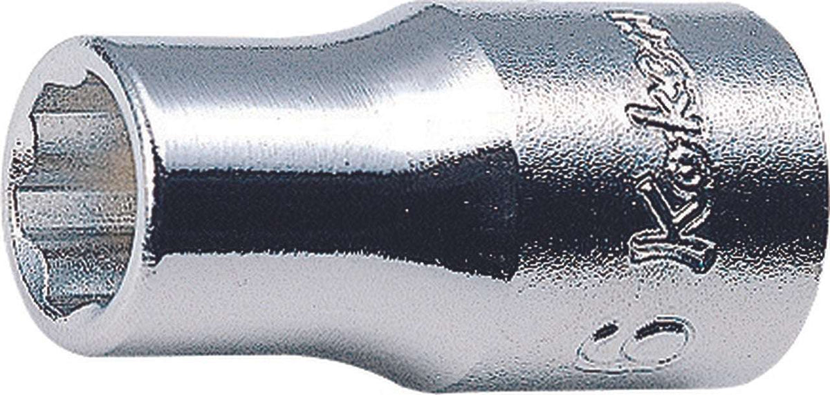 Ko-ken 2410M-14 1/4 Sq. Dr. Socket  14mm Surface Length 24mm