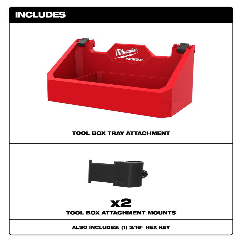 Milwaukee Tool PACKOUT Tool Box Tray Attachment Secondary image