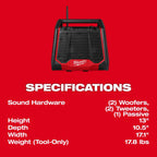 Milwaukee Tool M18 Bluetooth Jobsite Radio and Charger