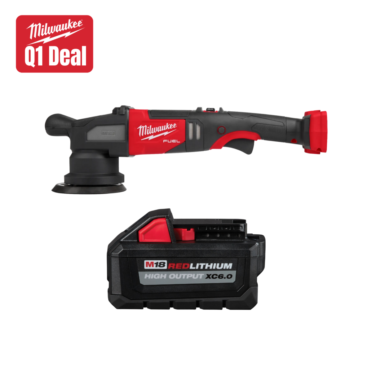 Milwaukee Tool M18 FUEL 15mm Random Orbital Polisher
