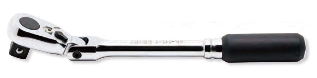 Ko-ken 2726ZB-3/8 1/4" Body 3/8" Sq. Dr. Ratchet Handle 72 teeth Flexible Head Length 114mm Quick Release Z-series
