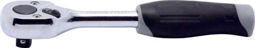 Ko-ken 2753JB 1/4 Sq. Dr. Ratchet Handle  20 teeth Push Button Length 115mm  Plastic Handle Main image