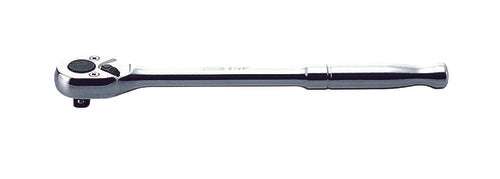 Ko-ken 2753PB 1/4 Sq. Dr. Ratchet Handle  20 teeth Push Button Length 115mm  Polished Handle