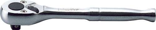 Ko-ken 2753P-160 1/4 Sq. Dr. Ratchet Handle  20 teeth  Length 160mm  Polished Handle Main image