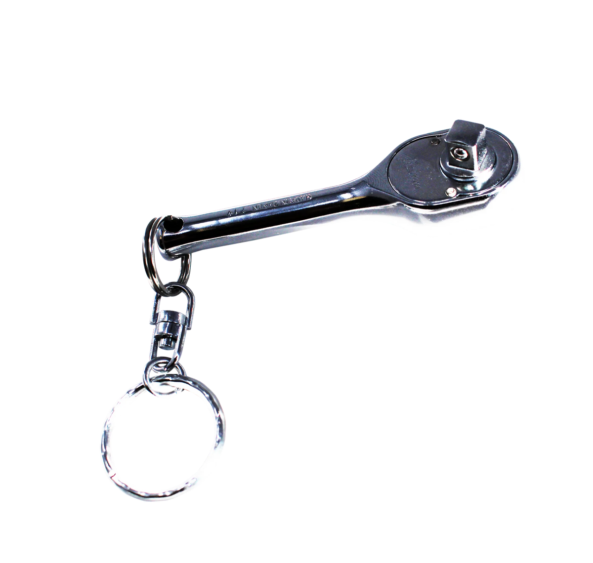 1/4 Sq. Dr. Ratchet Handle 20 teeth Short Length 75mm Key Ring