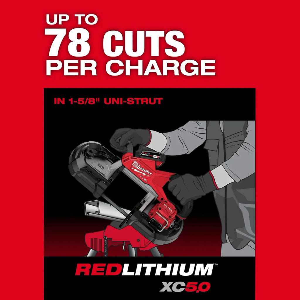 Milwaukee Tool M18 FUEL 18V Lithium-Ion Brushless Cordless Deep Cut Band Saw w/ FREE 8.0 Battery