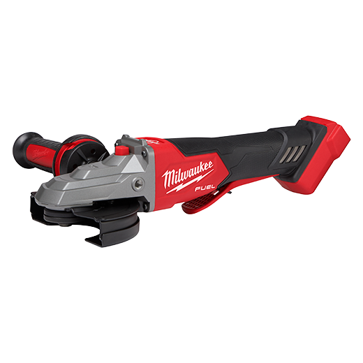 Milwaukee Tool M18 FUEL™ 5" Flathead Braking Grinder, Paddle Switch No-Lock