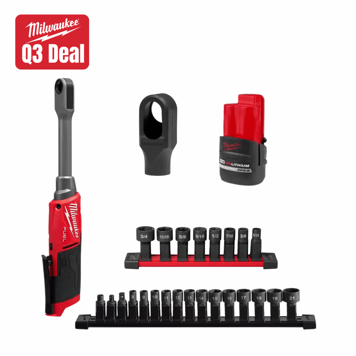 Milwaukee M12 Insider Pass-Thru Ratchet Bundle Main image