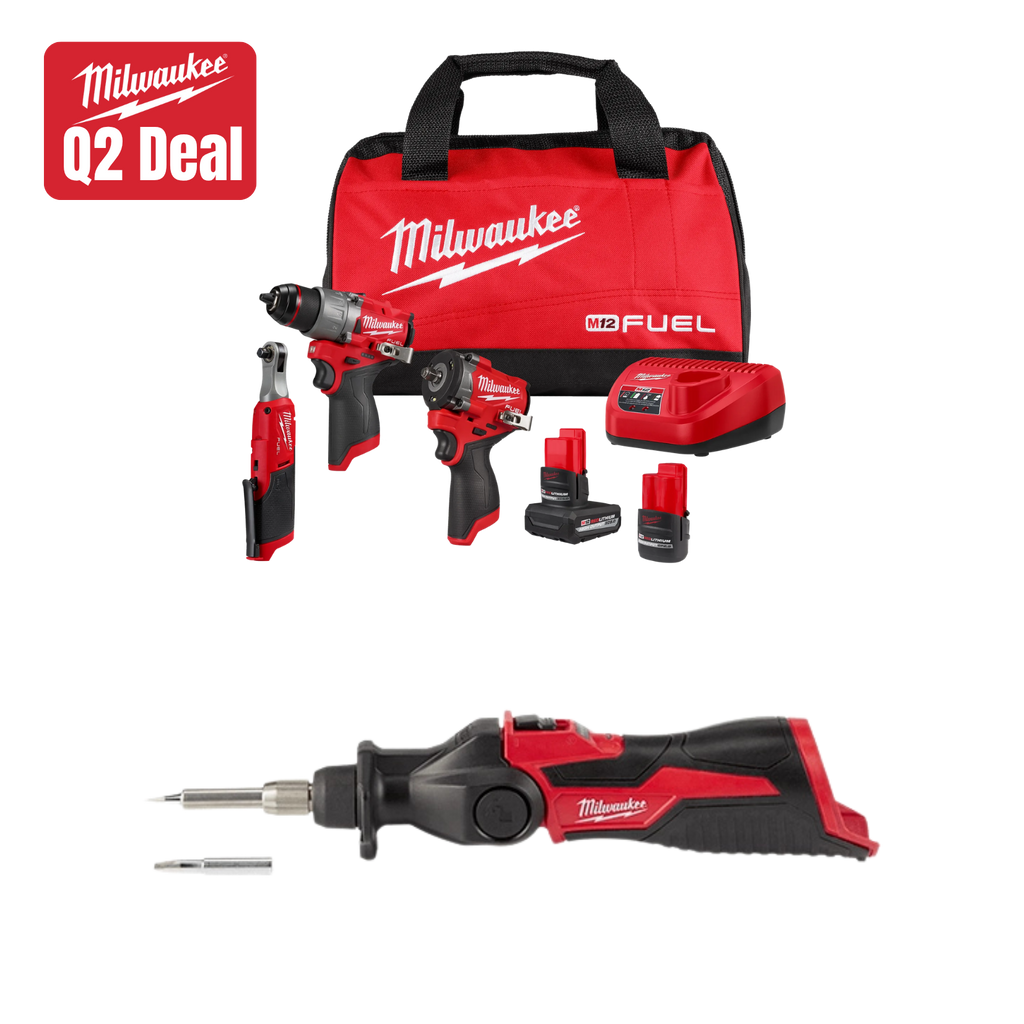 NEW Milwaukee Tool M12 FUEL 3-Tool Combo Kit w/ FREE Item