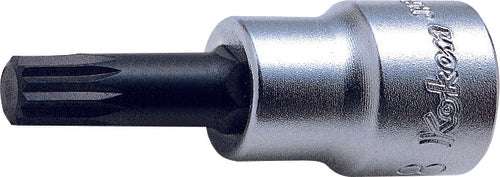 Ko-ken 3020.50-M4 3/8 Sq. Dr. Bit Socket XZN M4 Triple Square Length 50mm