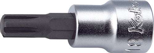 Ko-ken 3027.50-M12 3/8 Sq. Dr. Bit Socket Ribe-CV M12  Length 50mm