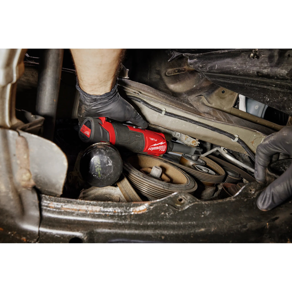 Milwaukee M12 Insider Pass-Thru Ratchet BARE TOOL w/ 5.0 High Output Battery