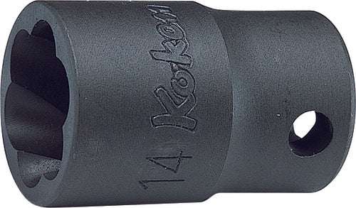 Ko-ken 3127-13 3/8 Sq. Dr. Nut Twister  13mm  Length 32mm