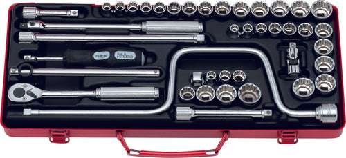 Ko-ken 3206A 3/8 Sq. Dr. Socket set   6, 12 point   17 pieces