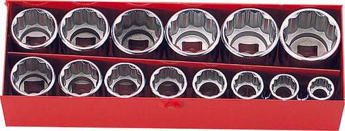 Ko-ken 3220M 3/8 Sq. Dr. 14 Piece 12-Point Metric Socket Set  8-22mm