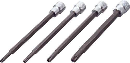 Ko-ken 3247 3/8 Sq. Dr. 4 Piece Tamper-Resistant TORXÂ® Bit Socket set T27H-T50H Main image