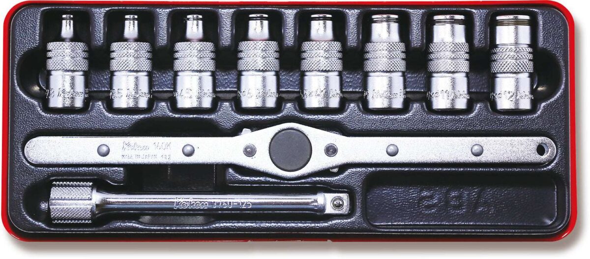 Ko-ken 3264 3/8 Sq. Dr. Tap Holder Set      10 pieces