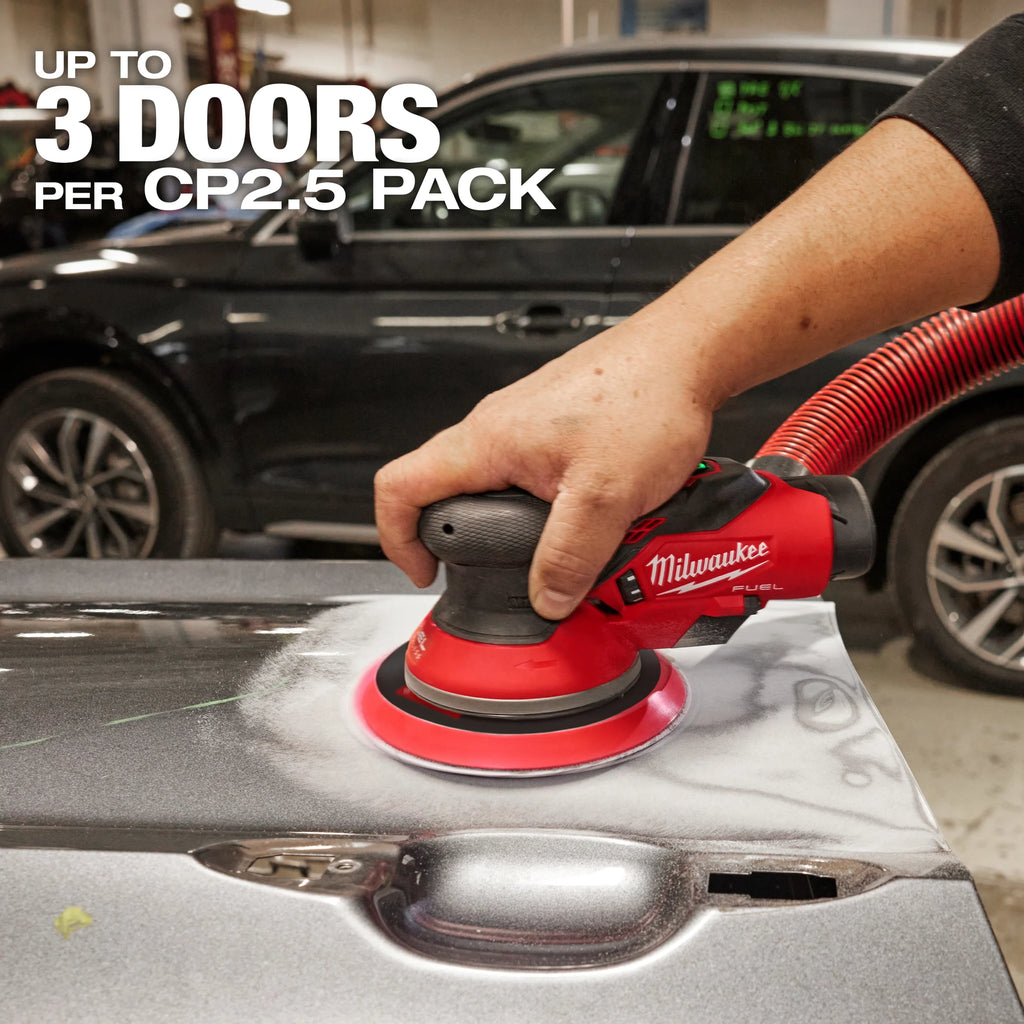Milwaukee Tool Milwaukee Tool M12 FUEL 6 Inch Lithium-Ion Brushless Cordless 6 in. Random Orbital Sander (3/16 Inch Orbit) Kit