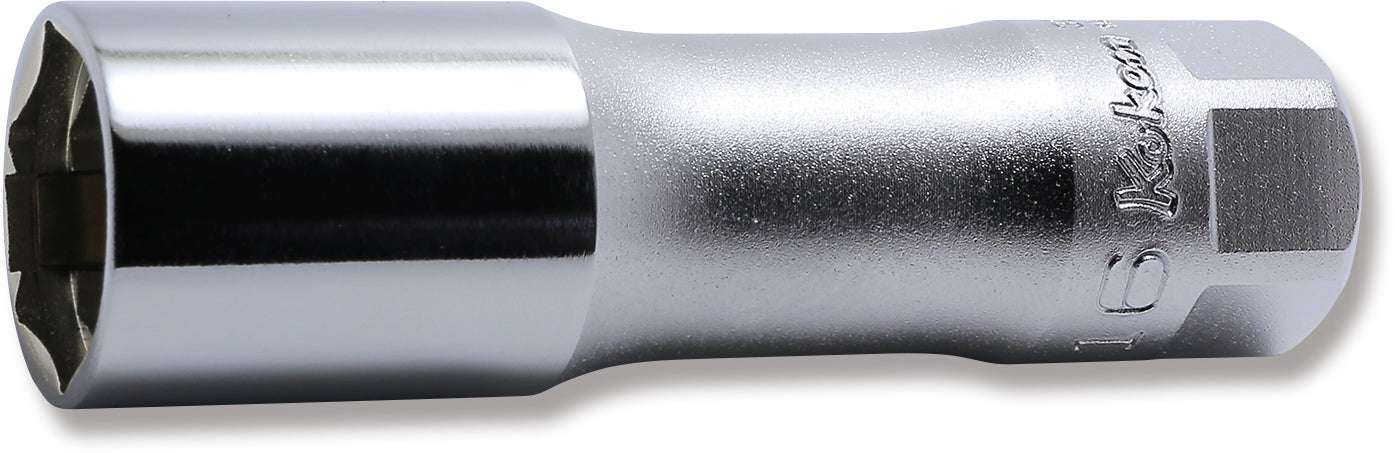 Ko-ken 3300CZ-18 3/8 Sq. Dr. Z-Series 6-Point Clip Type Spark Plug Socket 18mm Main image