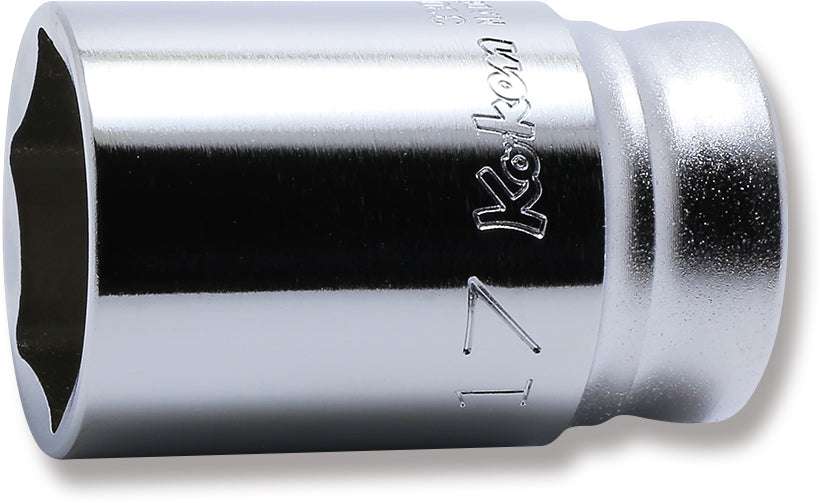 Ko-ken 3300XZ-18 3/8 Sq. Dr. Socket  18mm 6 point Length 35mm Z-series