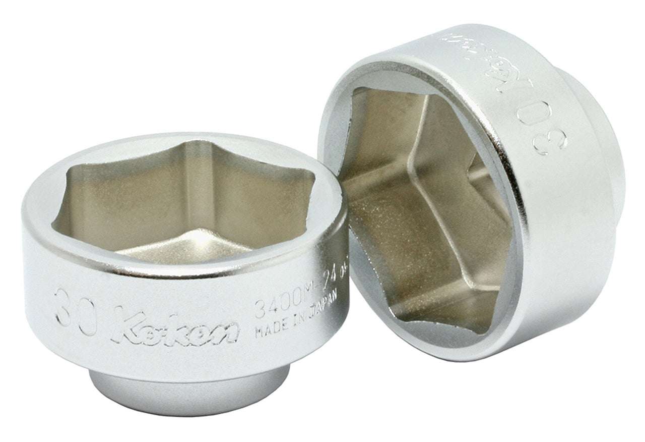 Ko-ken 3400M-10 3/8 Sq. Dr. Socket  10mm 6 point Length 26mm