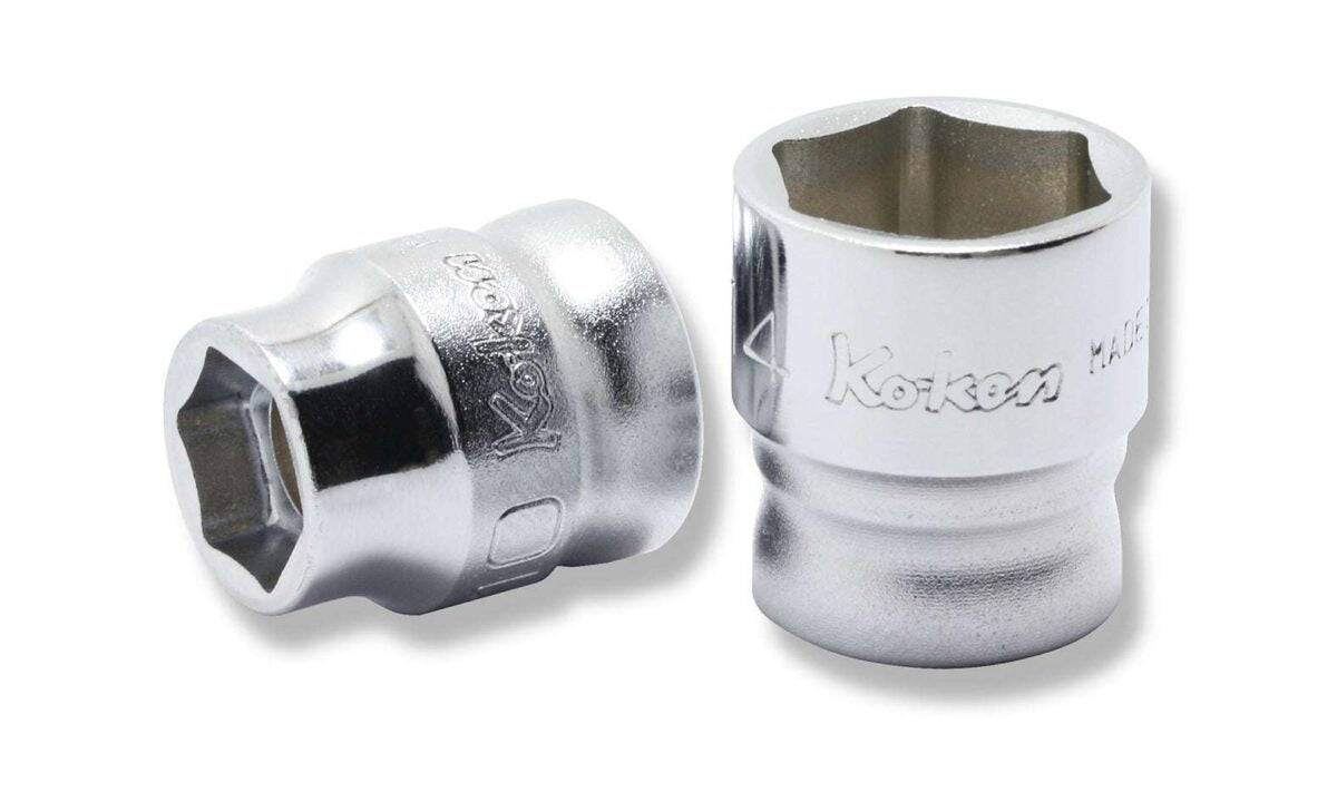 Ko-ken 3400MZ-21 3/8 Sq. Dr. Socket  21mm 6 point Length 23mm Z-series