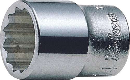 Ko-ken 3405M-16 3/8 Sq. Dr. Socket  16mm 12 point Length 28mm
