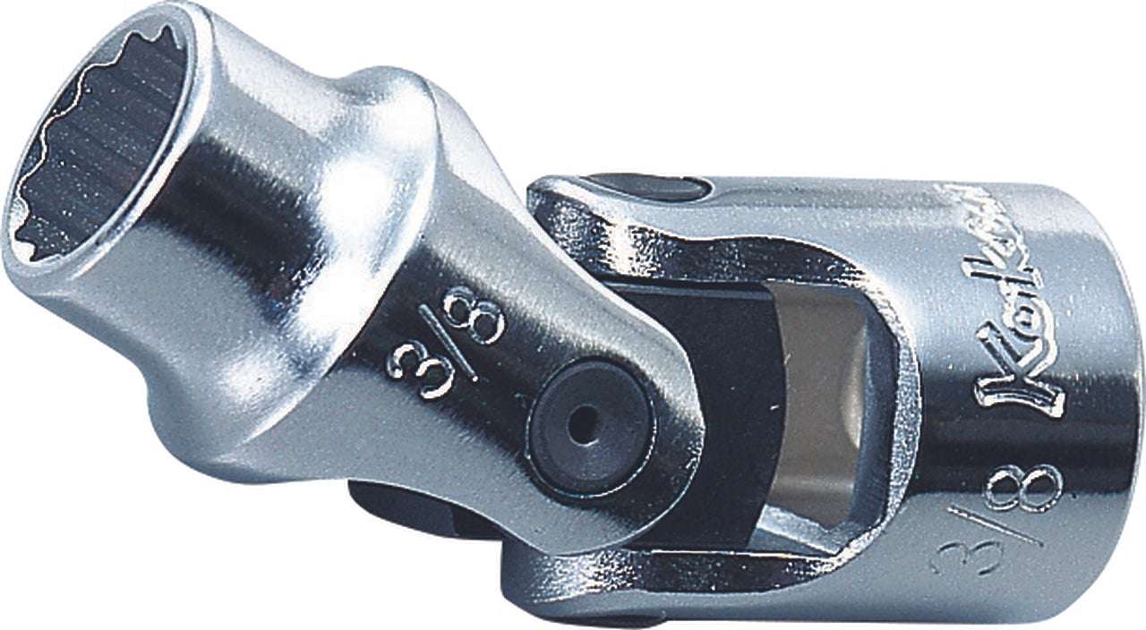 Ko-ken 3445A-9/16 3/8 Sq. Dr. Universal Socket  9/16 12 point Length 51mm