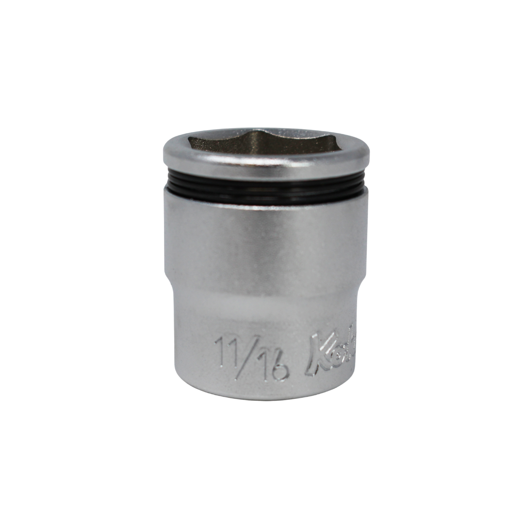 Ko-ken 3450A-3/4 3/8 Sq. Dr. SAE Nut Grip Chrome Socket in 3/4