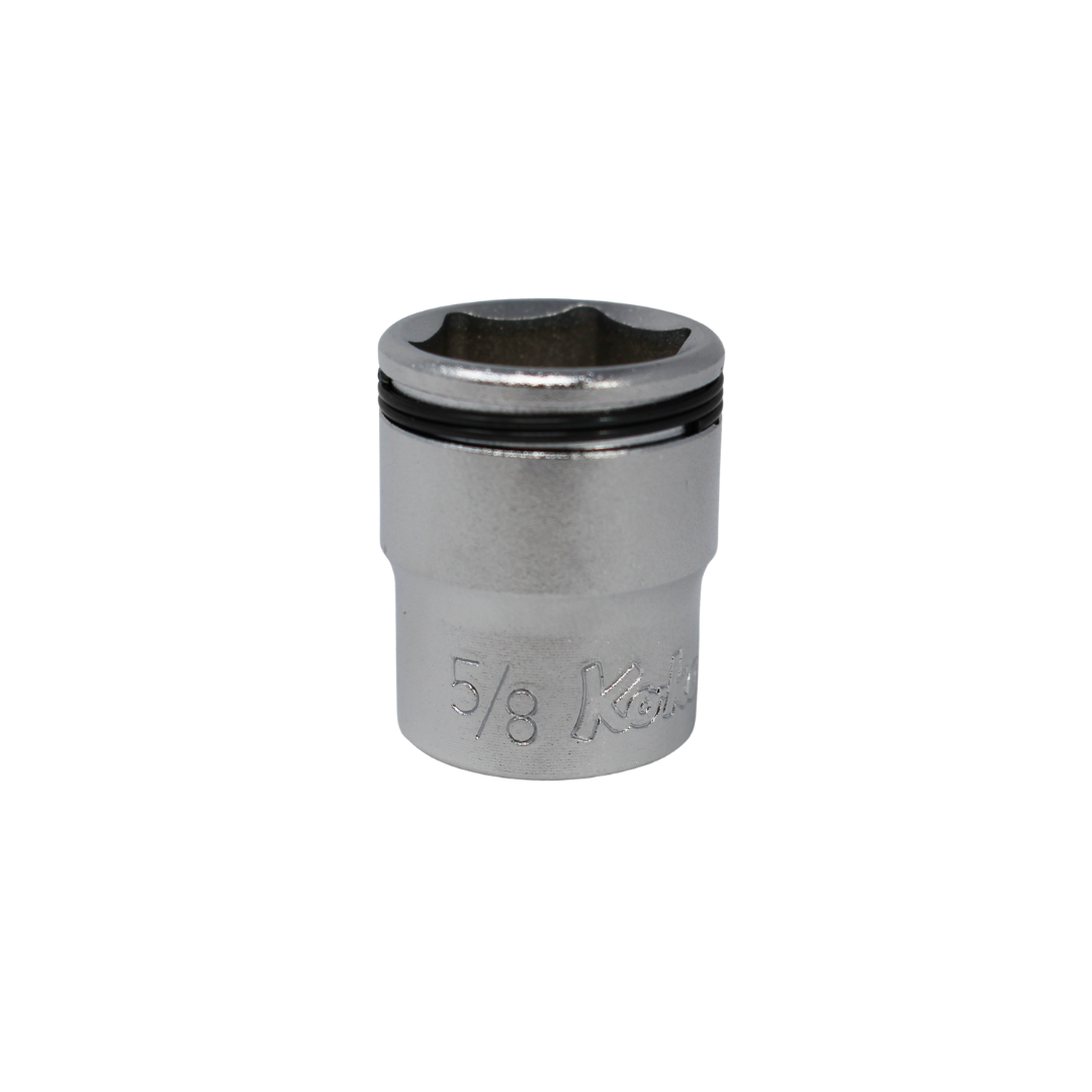 Ko-ken 3450A-7/16 3/8 Sq. Dr. SAE Nut Grip Chrome Socket in 7/16