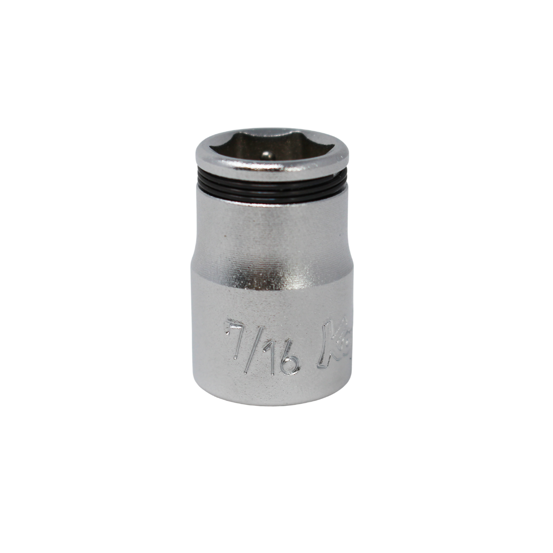 Ko-ken 3450A-9/16 3/8 Sq. Dr. SAE Nut Grip Chrome Socket in 9/16