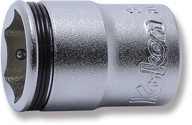 Ko-ken 3450M-14 3/8 Sq. Dr. Socket  14mm Nut Grip Length 27mm