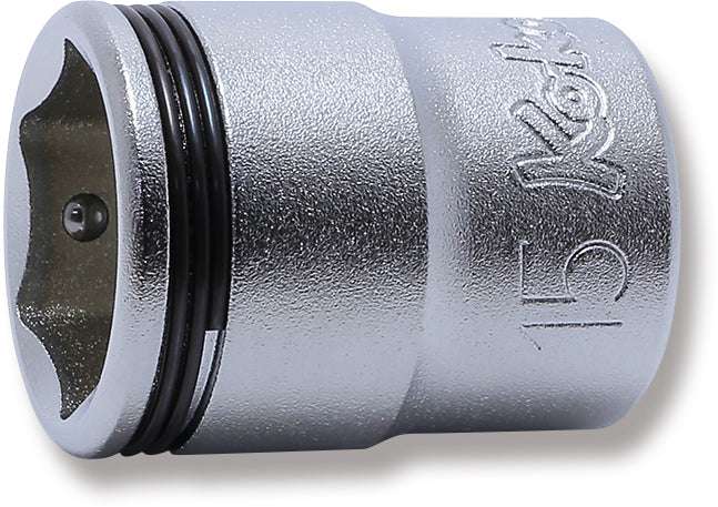 Ko-ken 3450M-16 3/8 Sq. Dr. Socket  16mm Nut Grip Length 27mm