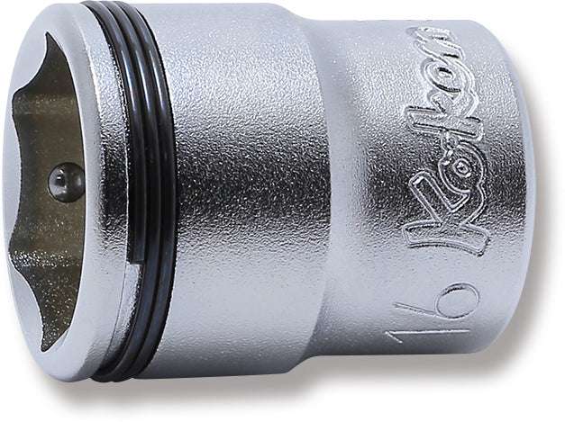 Ko-ken 3450M-17 3/8 Sq. Dr. Socket  17mm Nut Grip Length 28mm