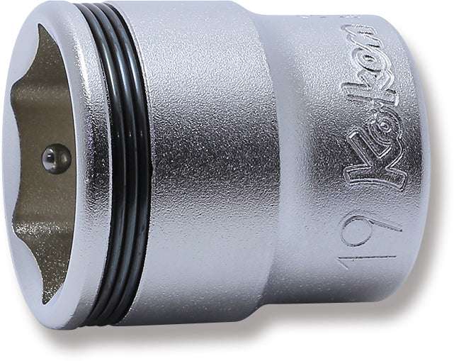 Ko-ken 3450M-21 3/8 Sq. Dr. Socket  21mm Nut Grip Length 29mm